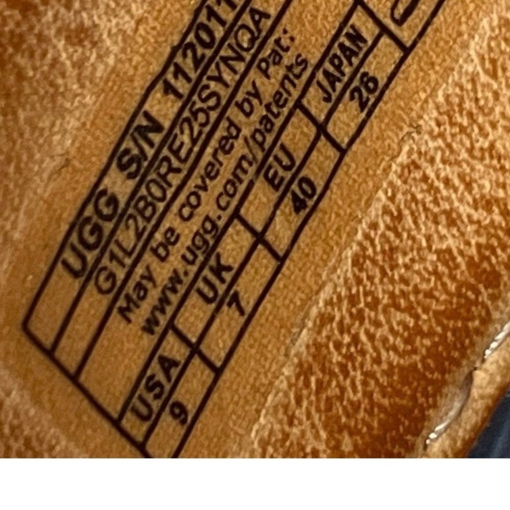 UGG Tawnie Off White Leather Flip Flop Thong Sandals Womens 9 1120110 - Picture 6 of 6